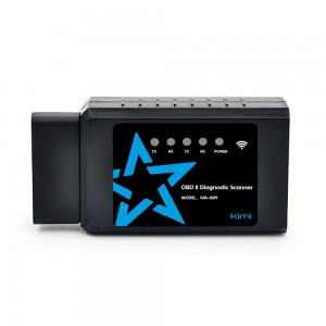 KIMI WIFI Wireless Obd Car Diagnostic Scanner Code Readers Scan Tools for Android&Windows&iphone Device-Black