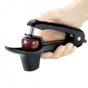 Cherry and Olive Pitter Tool Cherry Pitter Remover Corer Red Dates Olives Pit Easy Removal Core Seeder( Black)