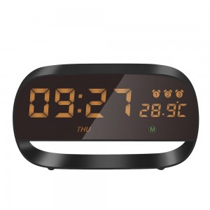 Full Touch LED Digital Alarm Clock with Night Light 3 Alarm Setting Year/Month Date/ Time Display Temperature Measuring