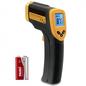Lasergrip 774 Non-contact Digital Laser Infrared Thermometer Temperature Gun -58℉~ 716℉ (-50℃ ~ 380℃), Yellow and Black