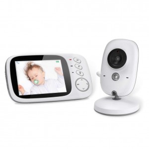 Baby Monitor Wireless 3.2 inch Video Camera with Night Vision Two-Way Talk Support Voice Activation Temperature Monitoring Built in Lullabies with AU Plug