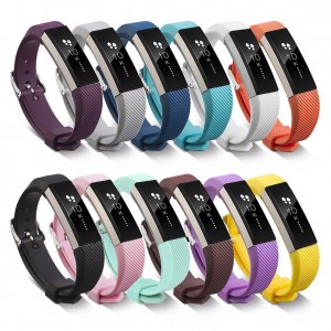Newest Fitbit Alta HR and Alta Band With Metal Clasp,Silicone Replacement Band for Fitbit Alta HR and Alta (Classic)