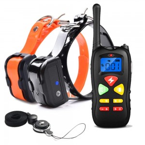 Dog Training Collar Waterproof and Rechargeable 450m Remote Dog Shock Collar with Beep, Vibration and Shock Electronic Collar for 2 Dogs
