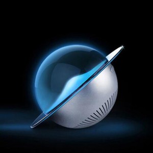 Novelty USB Mini Colorful Touch Control Night Light Wireless Bluetooth Speaker Smart Music Children / Kids Bedroom Lamp In Shape of Planet, Smartphone Android IOS iPhone (Silver Grey)