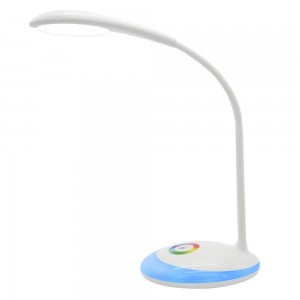 Rechargeable Color Changing Led Desk Lamp: High Sensitive Touch Control, Color Changing Base, 3 Level Brightness Adjustable, Flexible Angle Adjustable