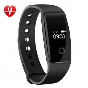 Smart Bracelet Heart Rate Monitor Fitness Tracker Activity Tracker Bluetooth Pedometer with Sleep Monitor Smartwatch for Android and iOS Smartphones